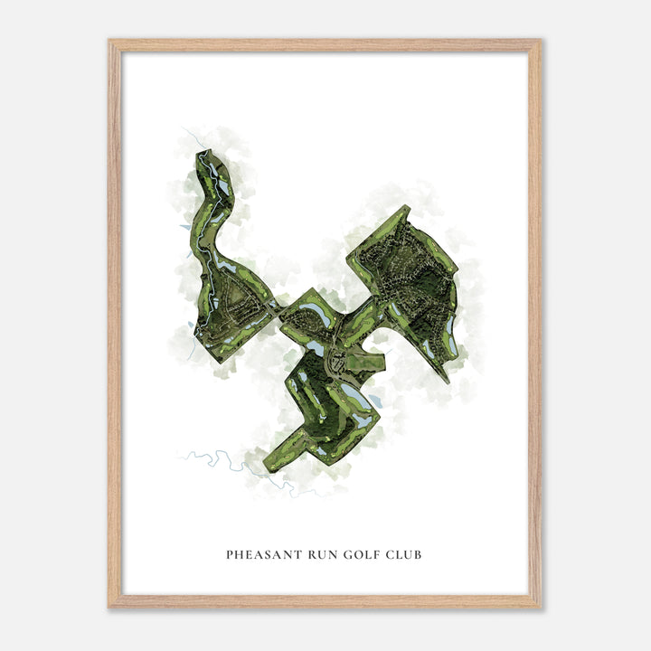 Print of Pheasant Run Golf Club Classic Map