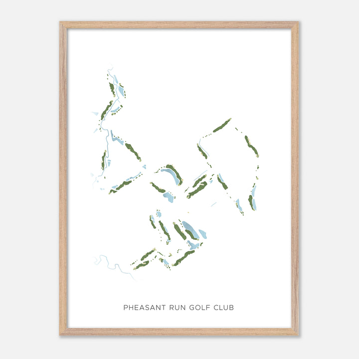 Print of Pheasant Run Golf Club Modern Map