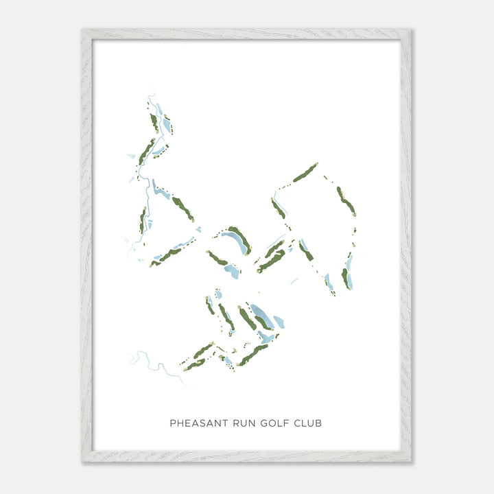 Print of Pheasant Run Golf Club Modern Map