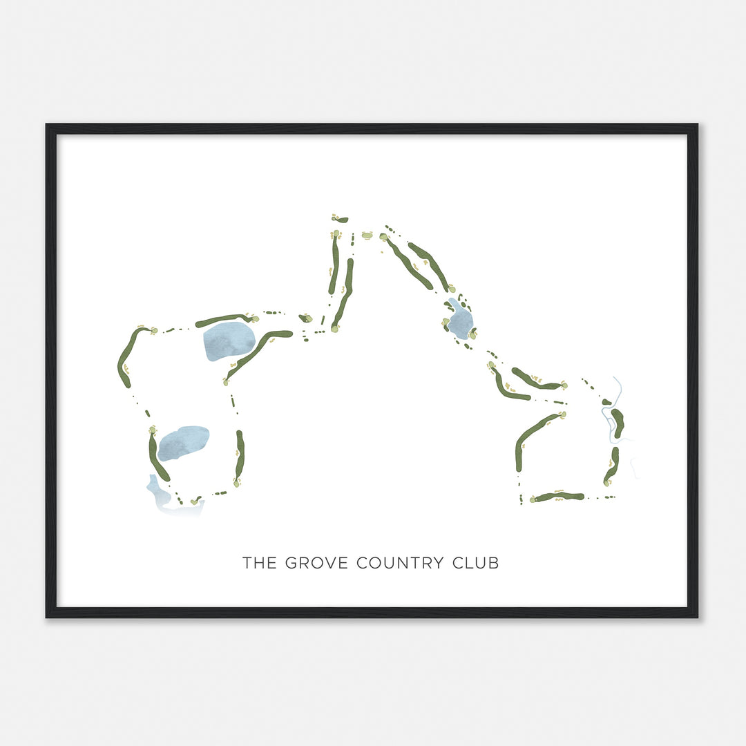 Print of The Grove Country Club Modern Map