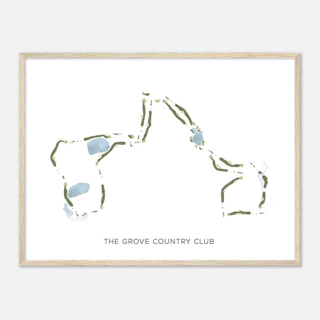 Print of The Grove Country Club Modern Map