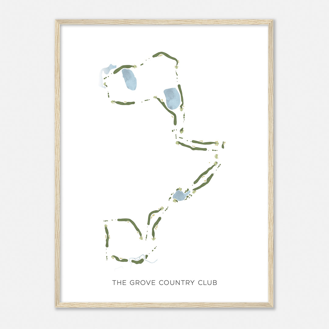 Print of The Grove Country Club Modern Map