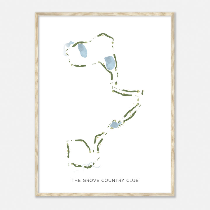 Print of The Grove Country Club Modern Map