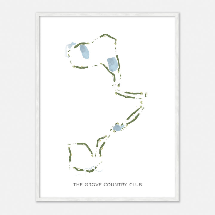 Print of The Grove Country Club Modern Map