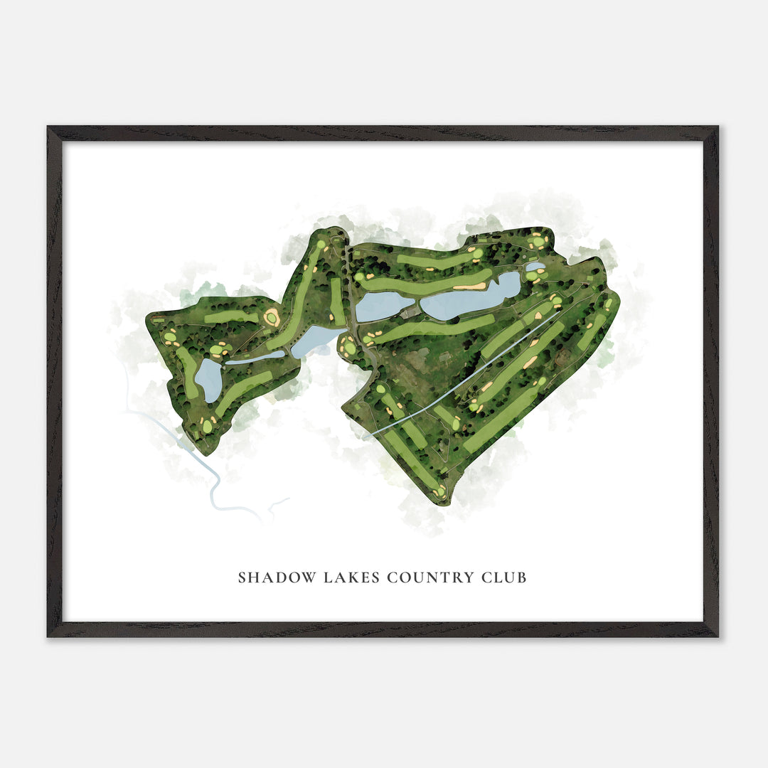 Print of Shadow Lakes Country Club Classic Map