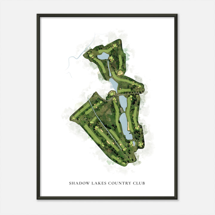 Print of Shadow Lakes Country Club Classic Map