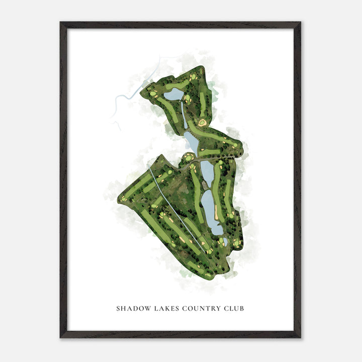 Print of Shadow Lakes Country Club Classic Map