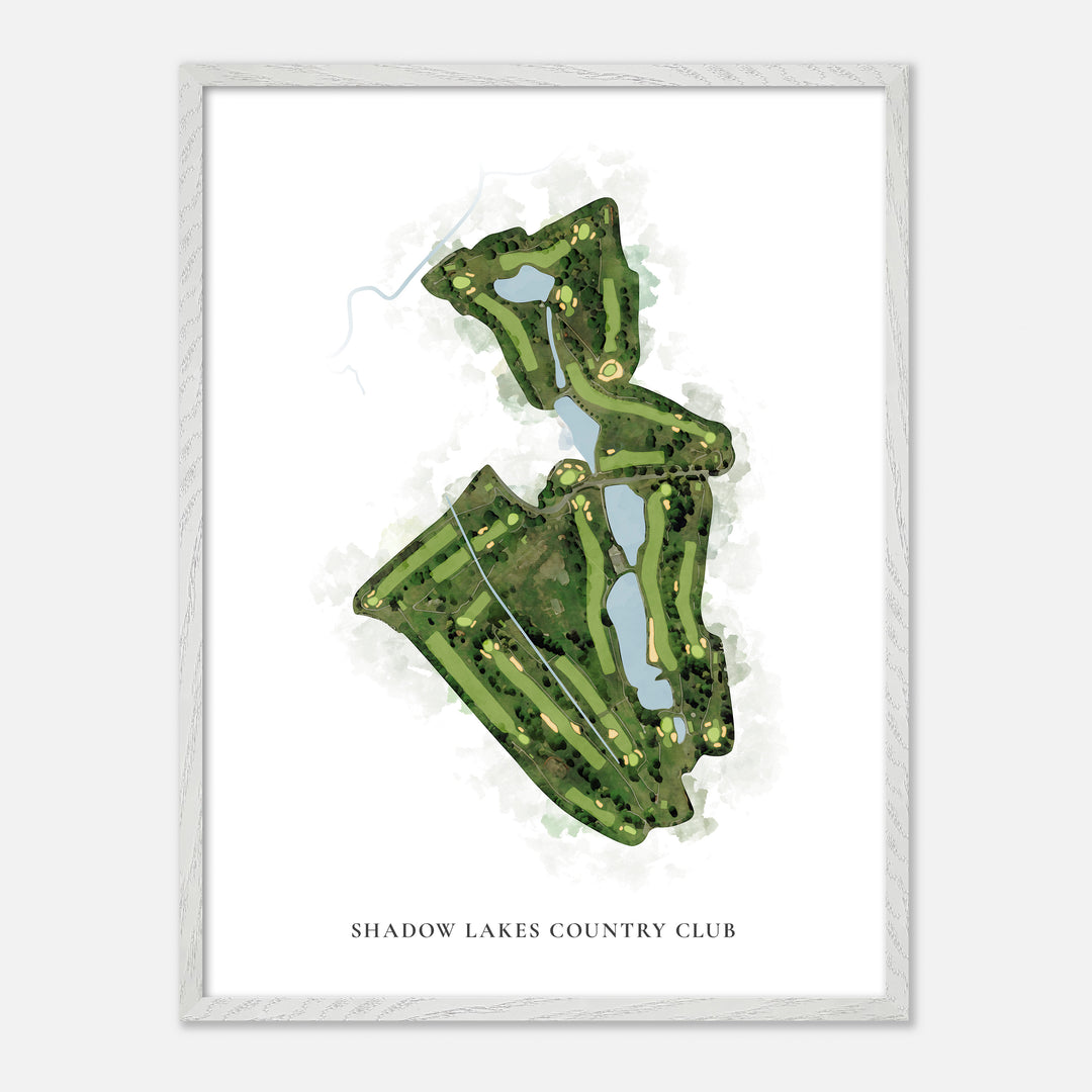Print of Shadow Lakes Country Club Classic Map