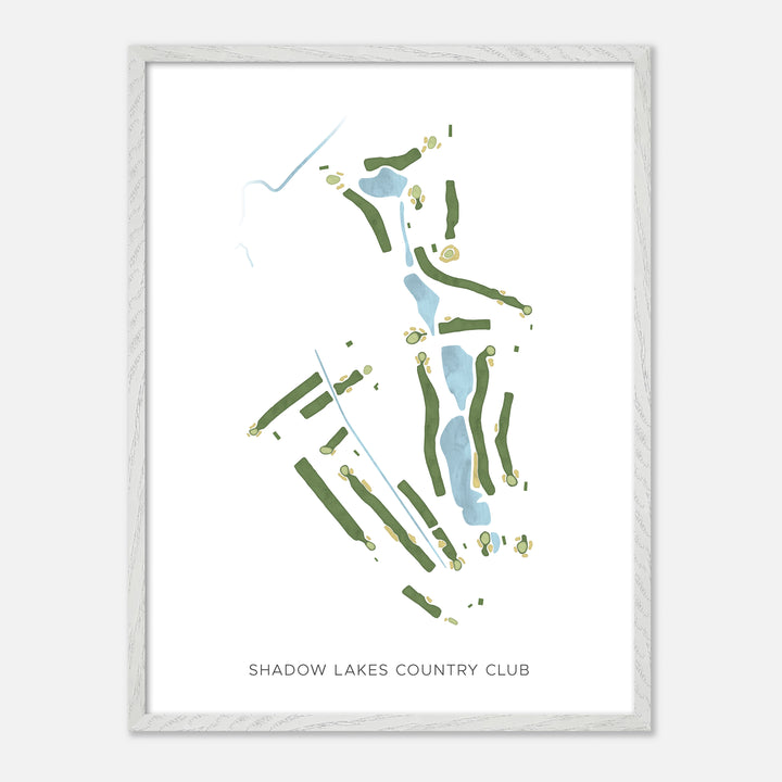 Print of Shadow Lakes Country Club Modern Map