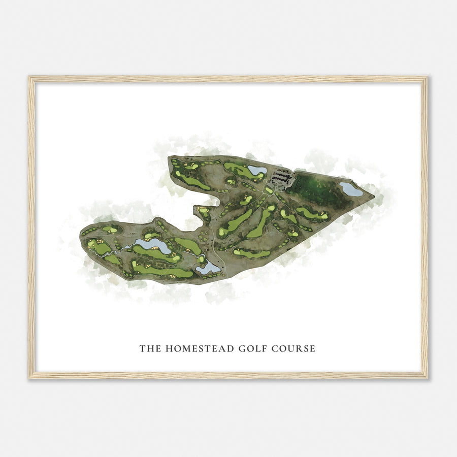 Print of The Homestead Golf Course Classic Map