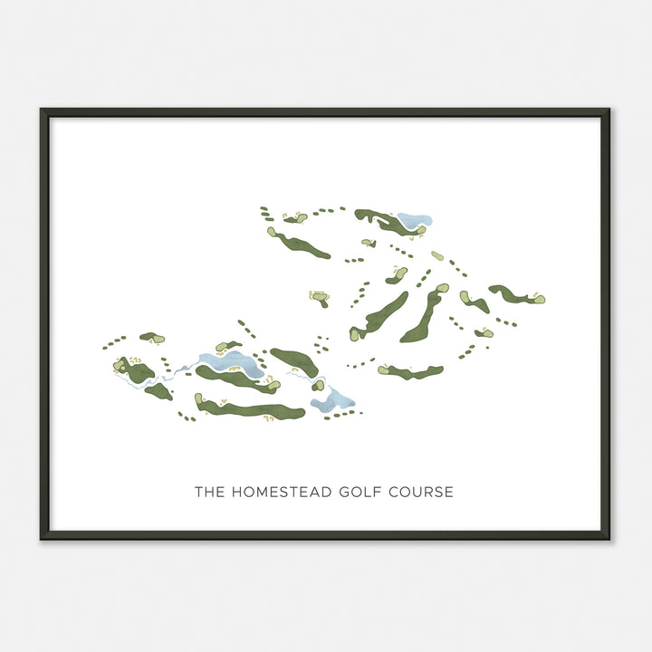 Print of The Homestead Golf Course Modern Map