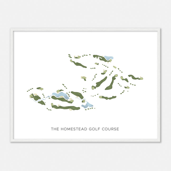 Print of The Homestead Golf Course Modern Map