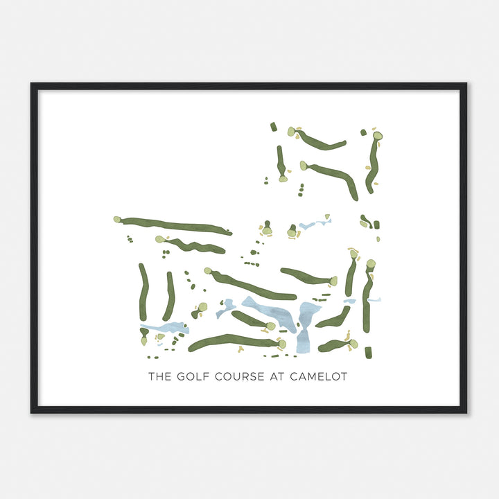 Print of The Golf Course At Camelot Modern Map