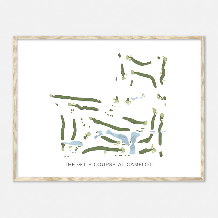 Print of The Golf Course At Camelot Modern Map