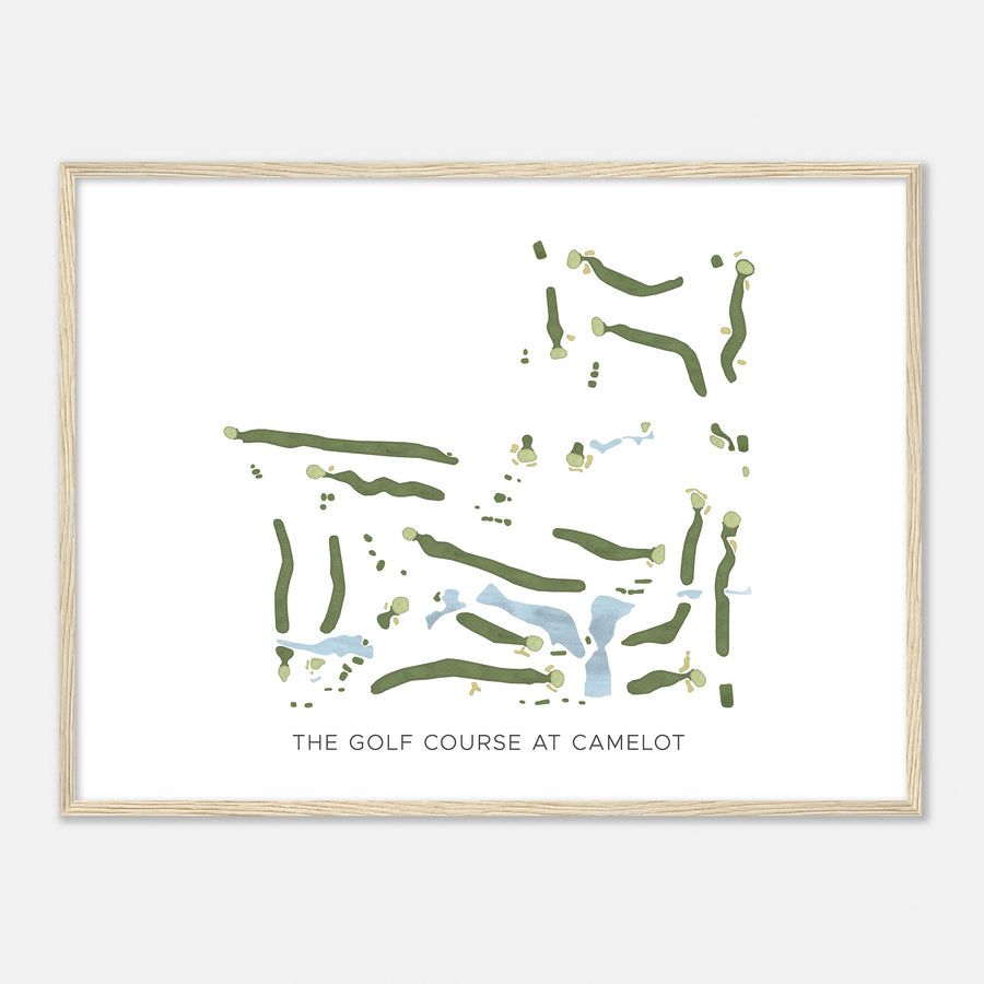 Print of The Golf Course At Camelot Modern Map