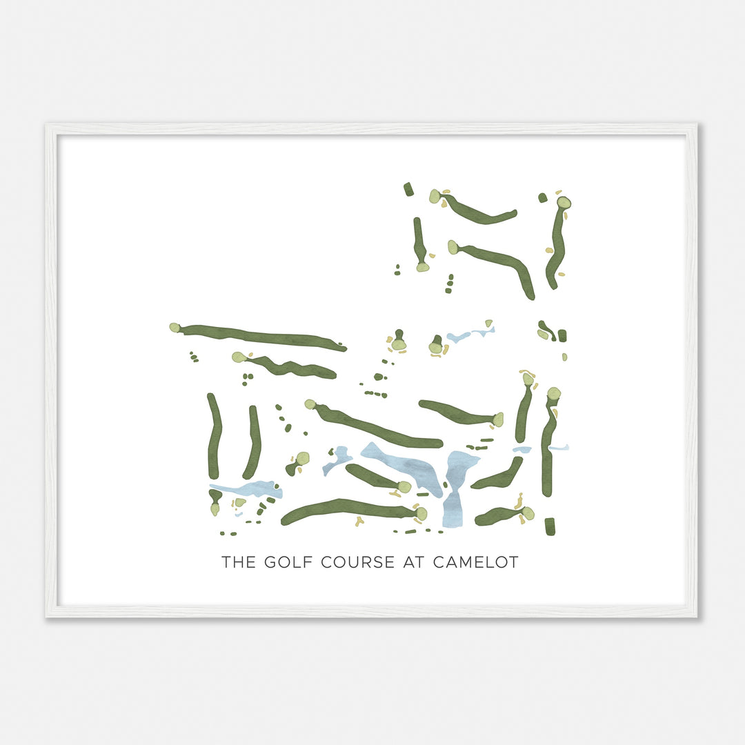 Print of The Golf Course At Camelot Modern Map