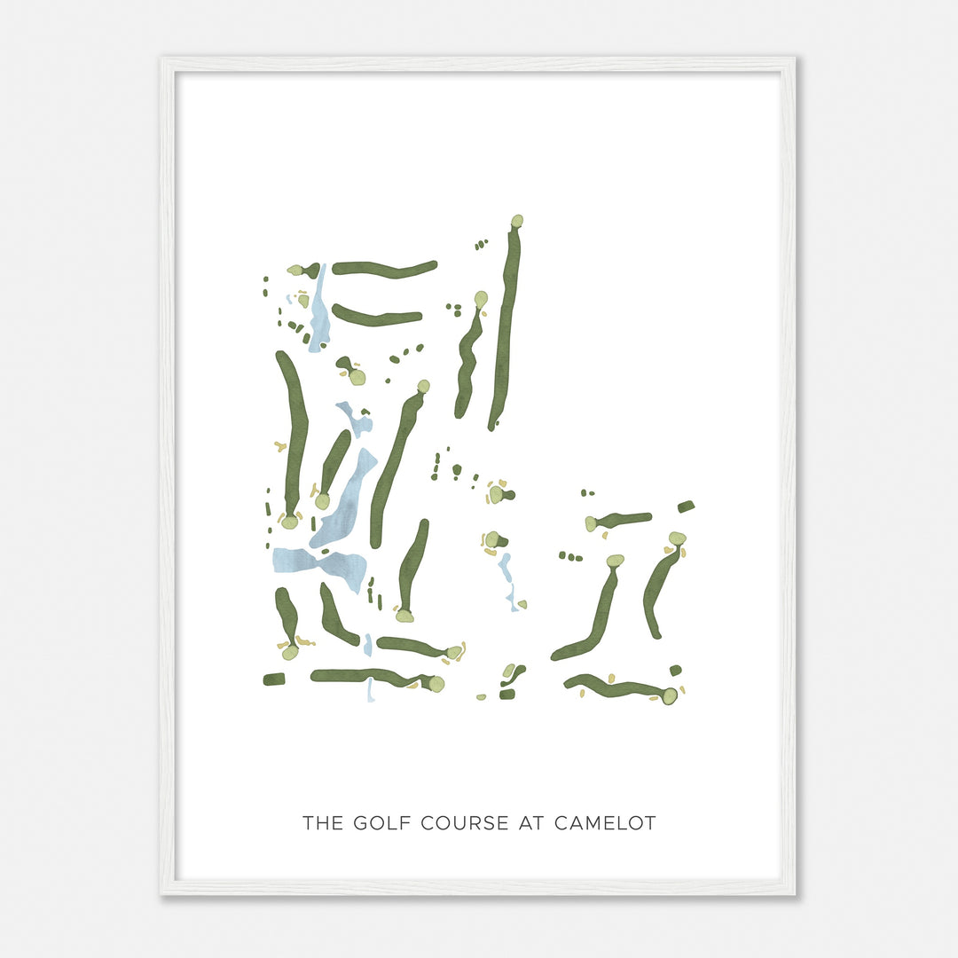 Print of The Golf Course At Camelot Modern Map