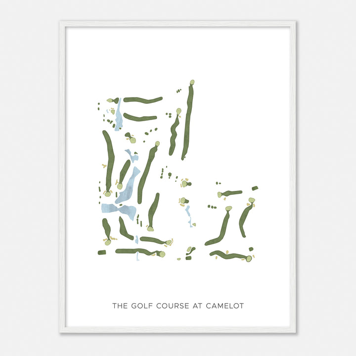 Print of The Golf Course At Camelot Modern Map