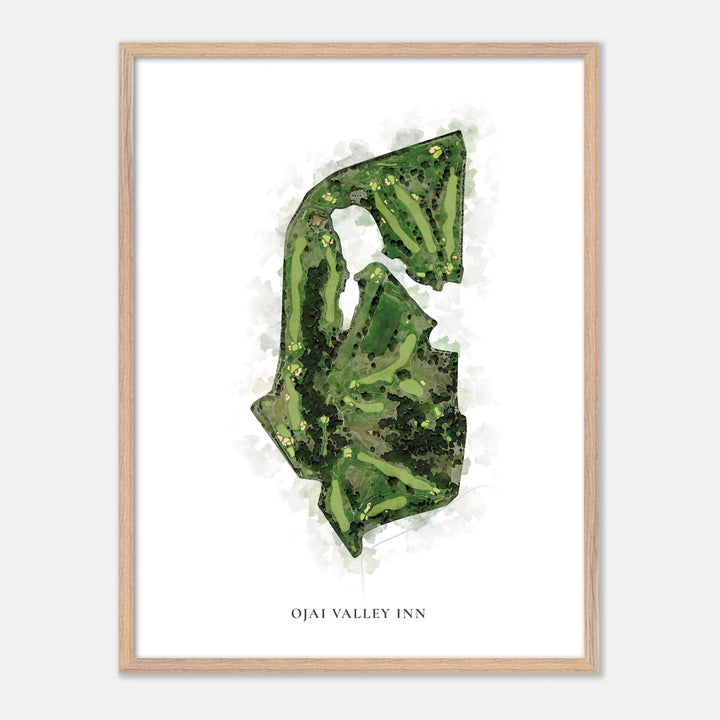Print of Ojai Valley Inn Classic Map