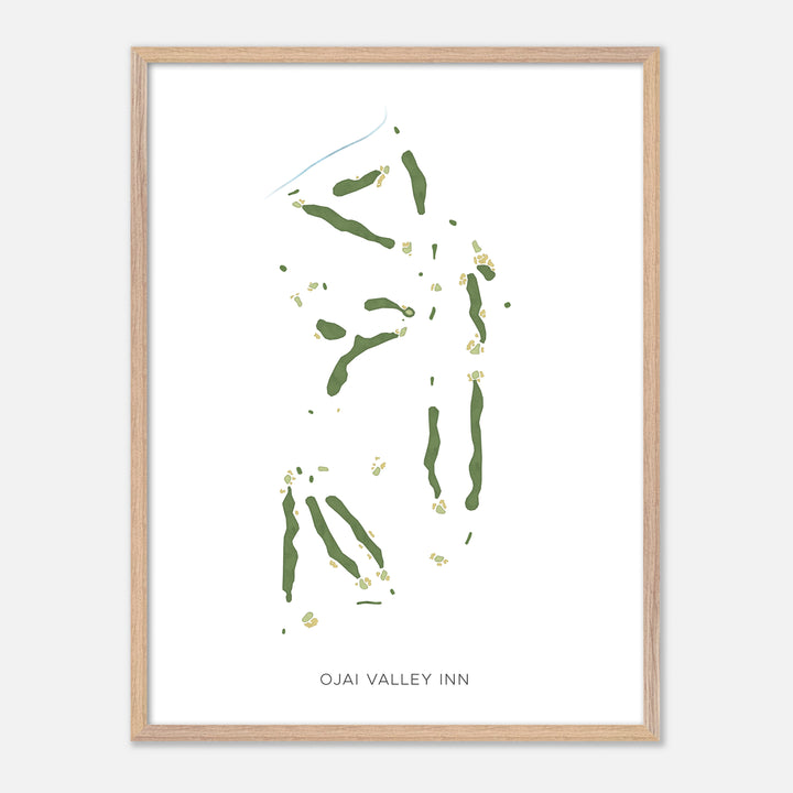 Print of Ojai Valley Inn Modern Map