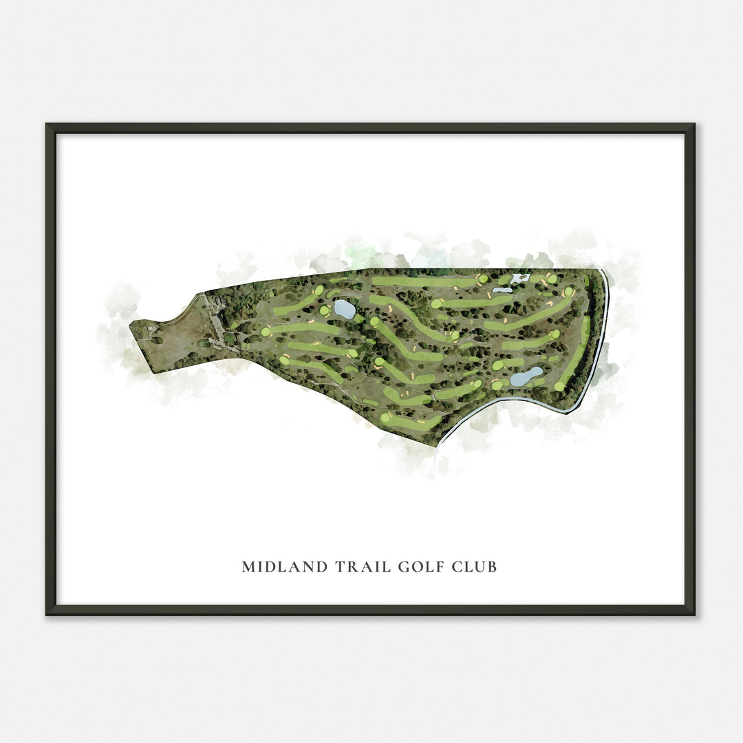 Print of Midland Trail Golf Club Classic Map