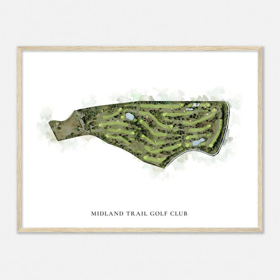 Print of Midland Trail Golf Club Classic Map