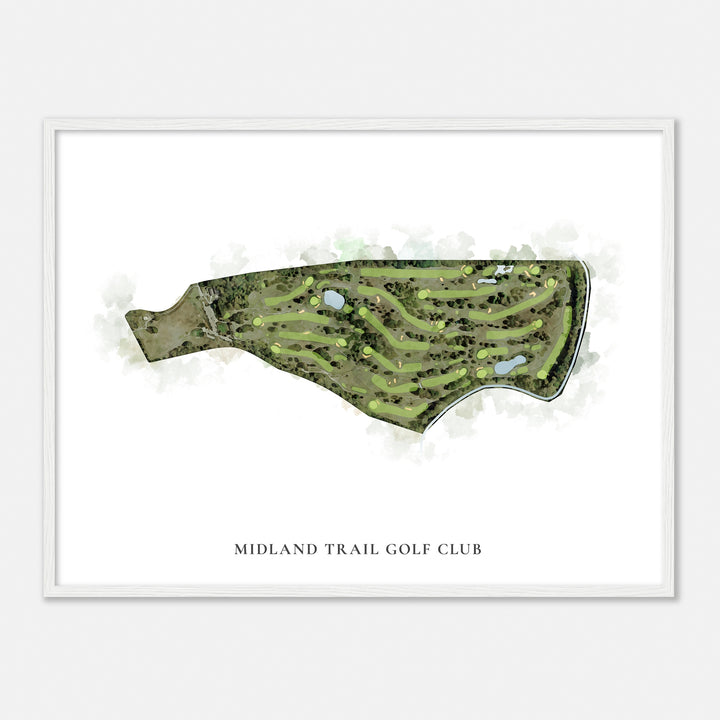 Print of Midland Trail Golf Club Classic Map