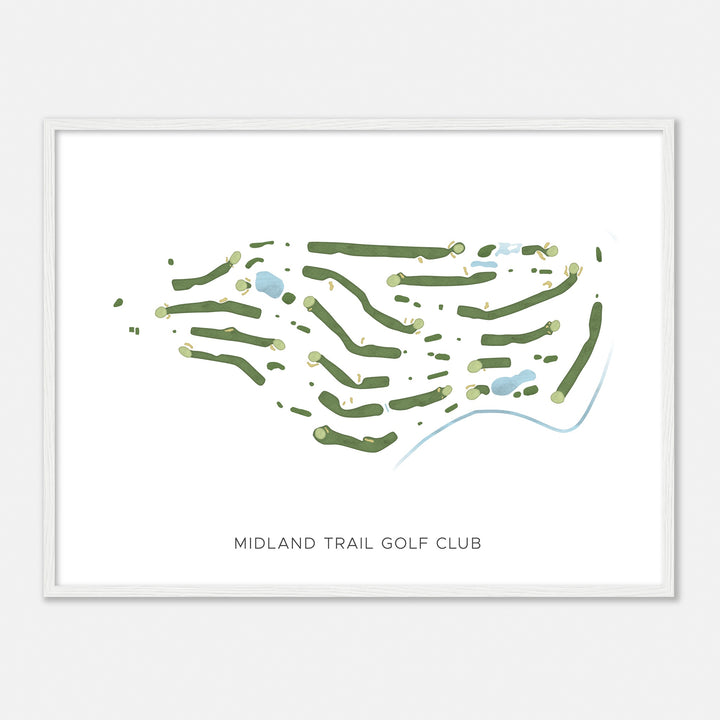 Print of Midland Trail Golf Club Modern Map