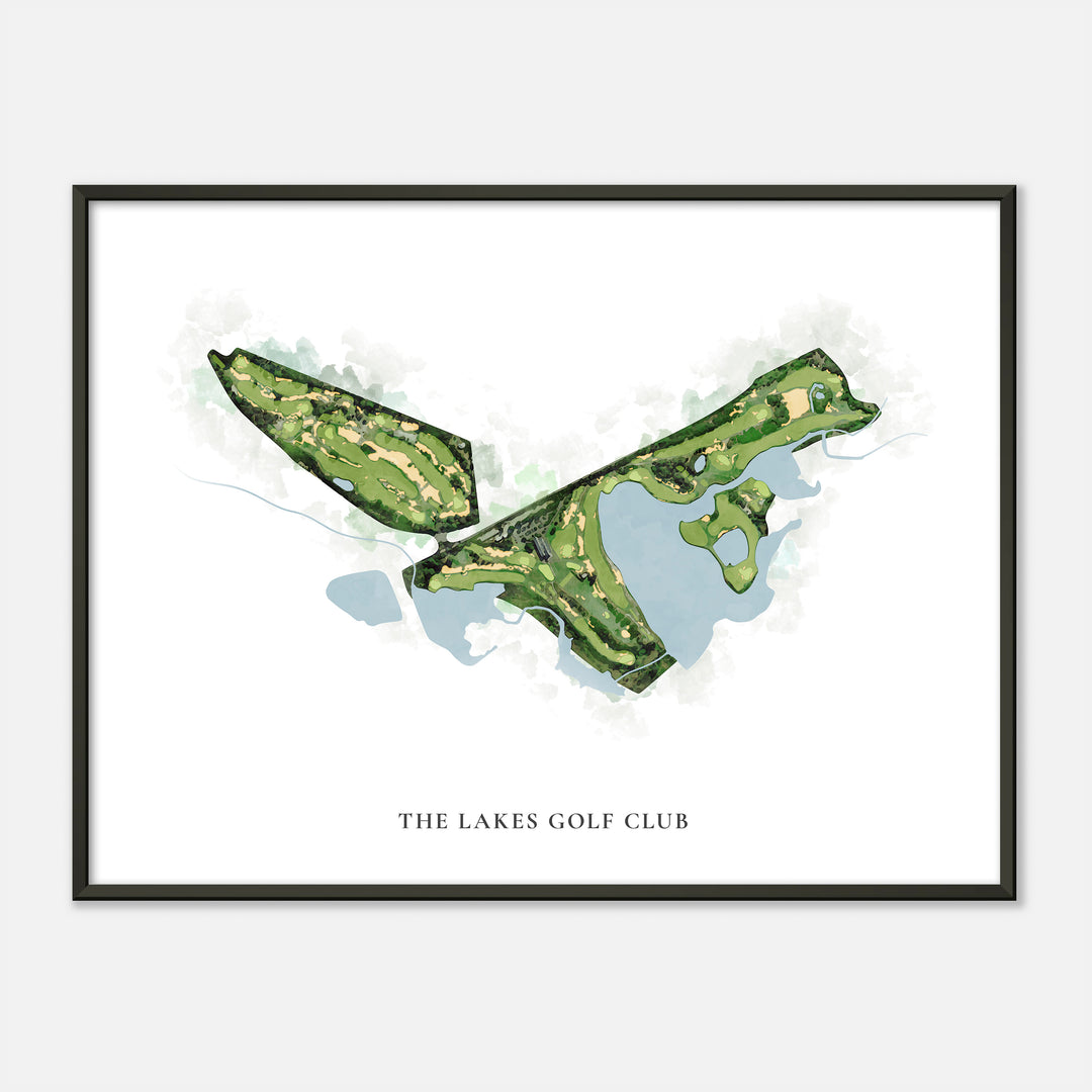 Print of The Lakes Golf Club Classic Map