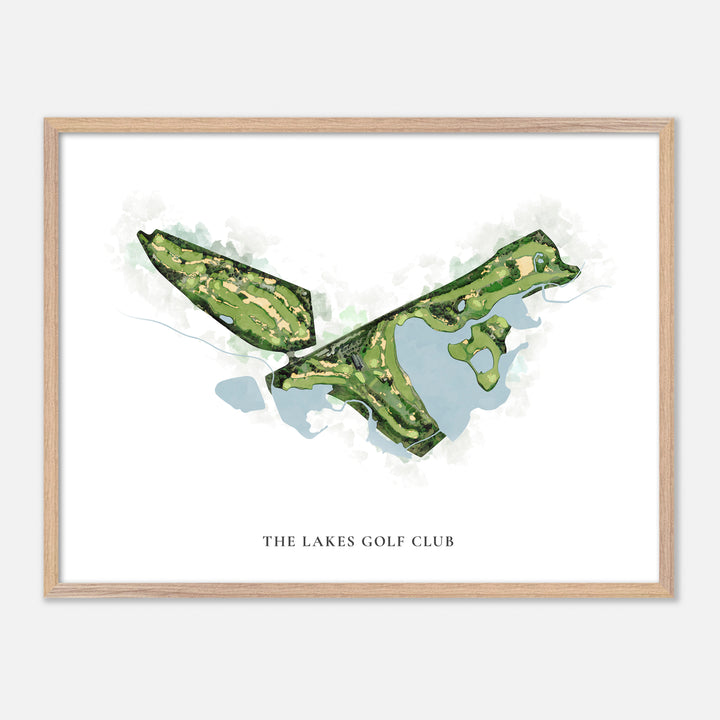 Print of The Lakes Golf Club Classic Map