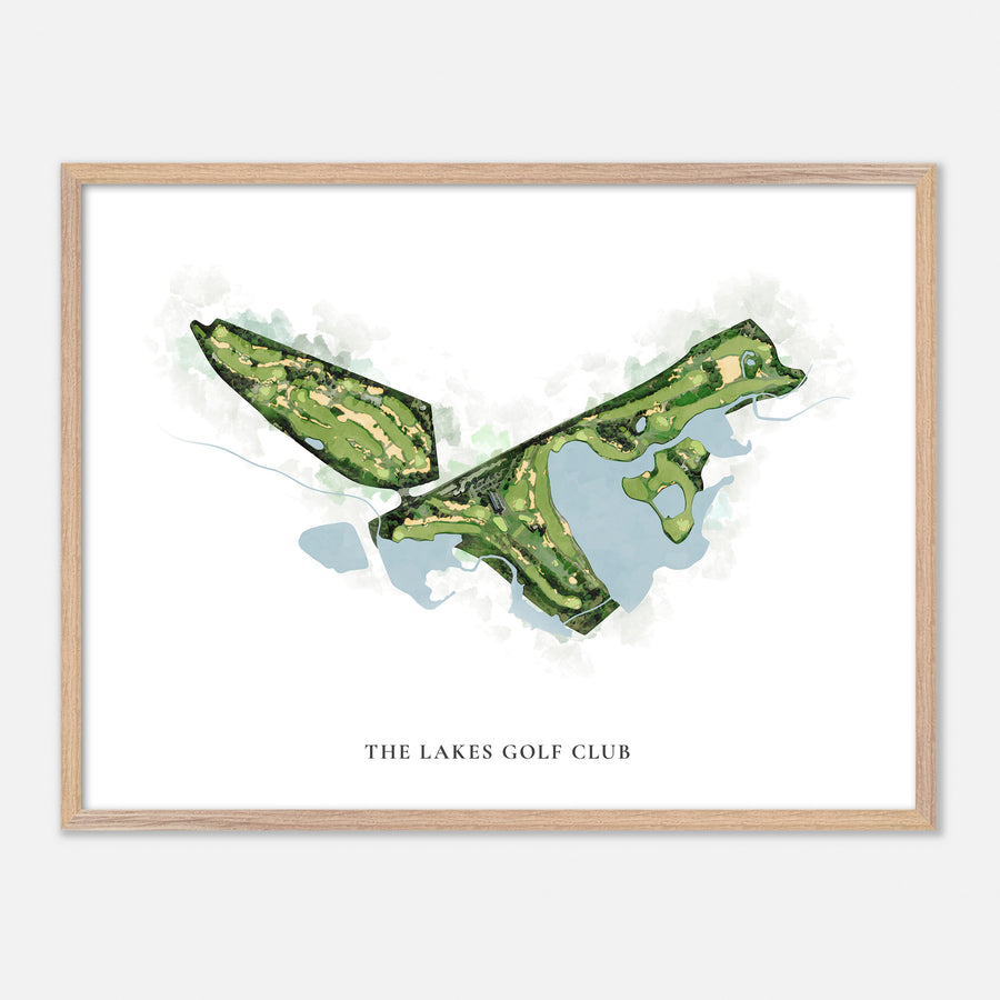 Print of The Lakes Golf Club Classic Map
