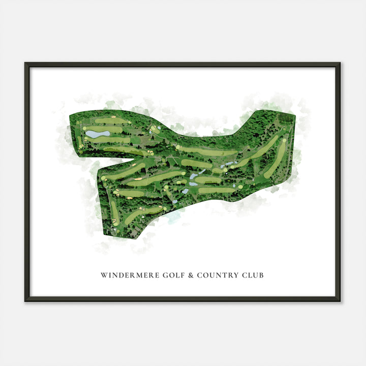 Print of Windermere Golf &amp; Country Club Classic Map