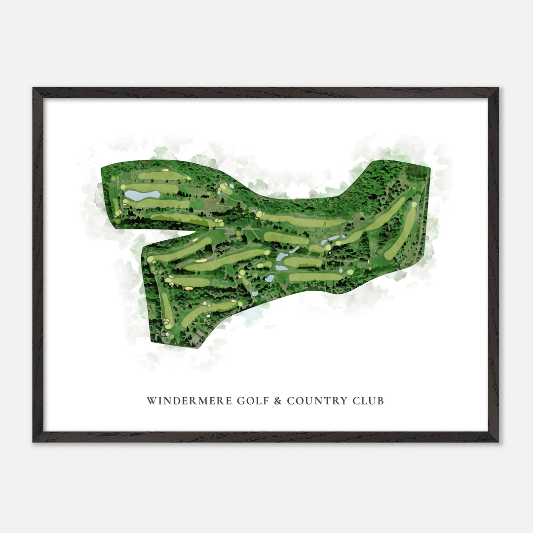 Print of Windermere Golf &amp; Country Club Classic Map