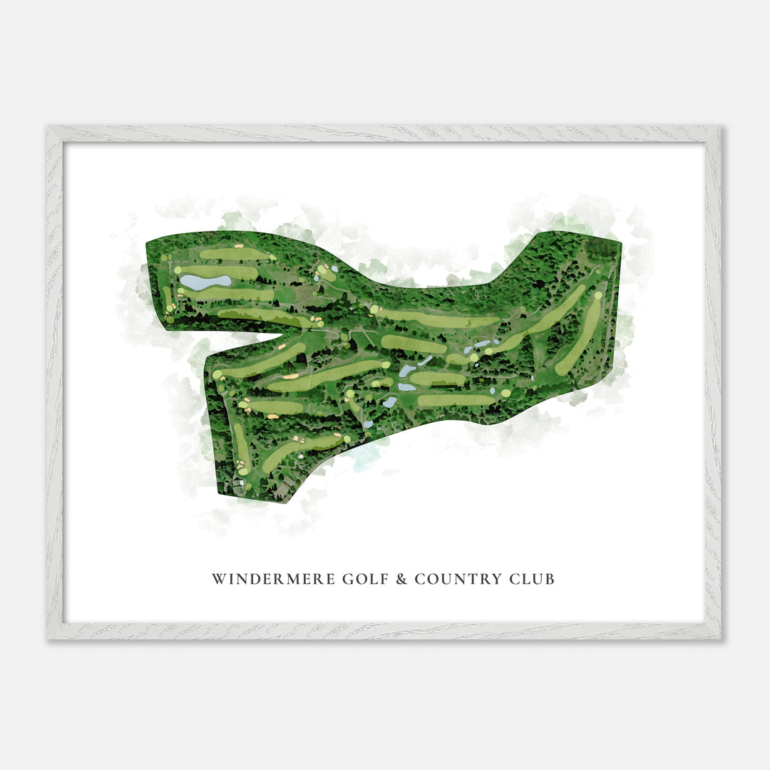 Print of Windermere Golf &amp; Country Club Classic Map