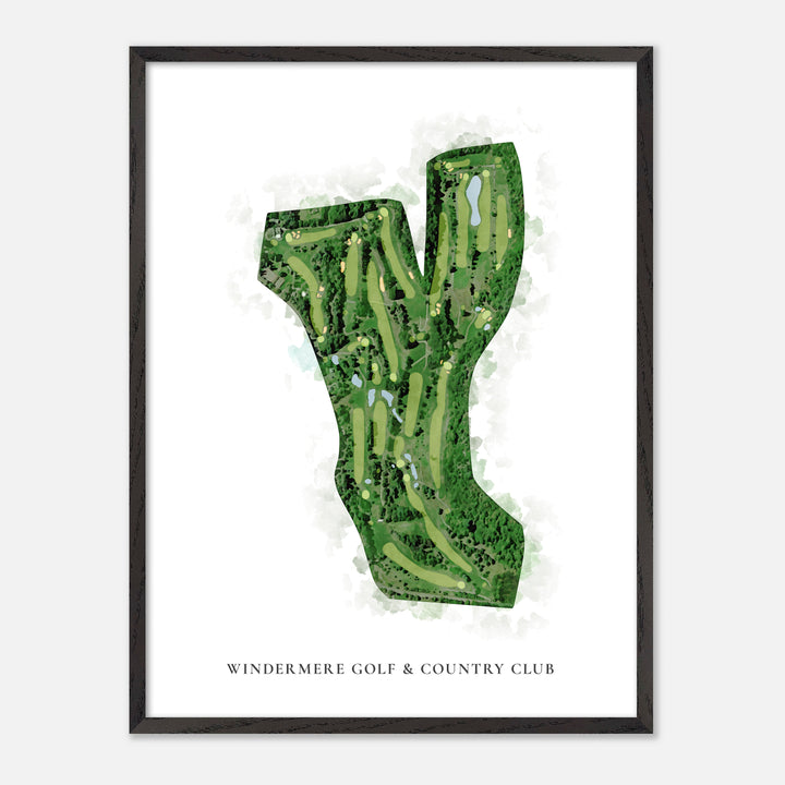 Print of Windermere Golf &amp; Country Club Classic Map