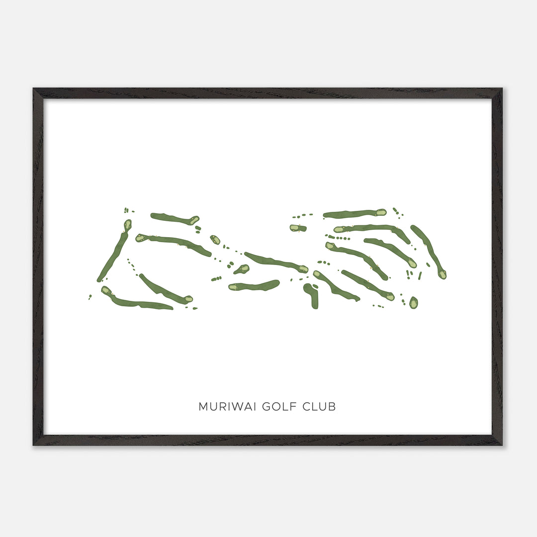 Print of Muriwai Golf Club Modern Map