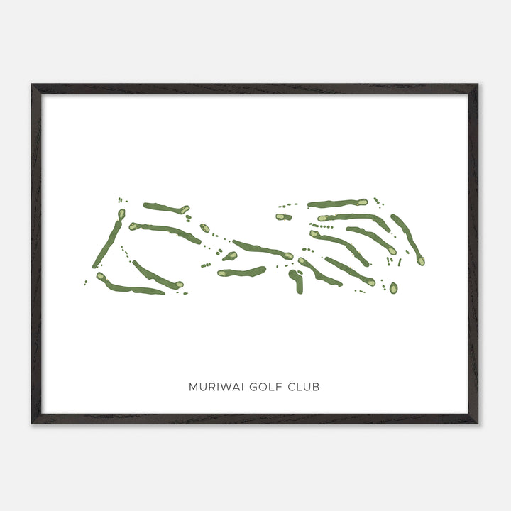 Print of Muriwai Golf Club Modern Map