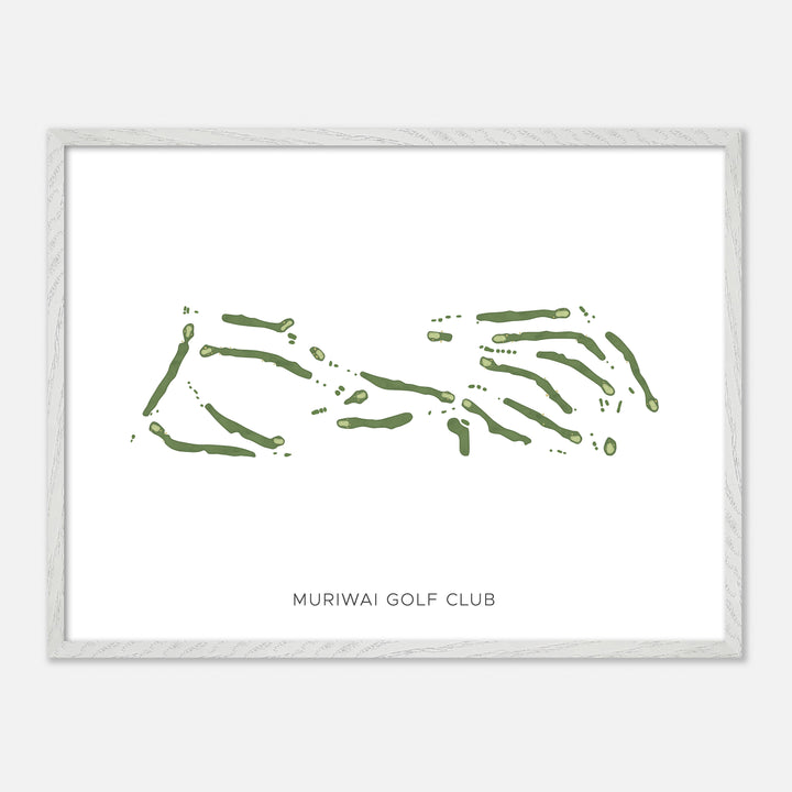 Print of Muriwai Golf Club Modern Map
