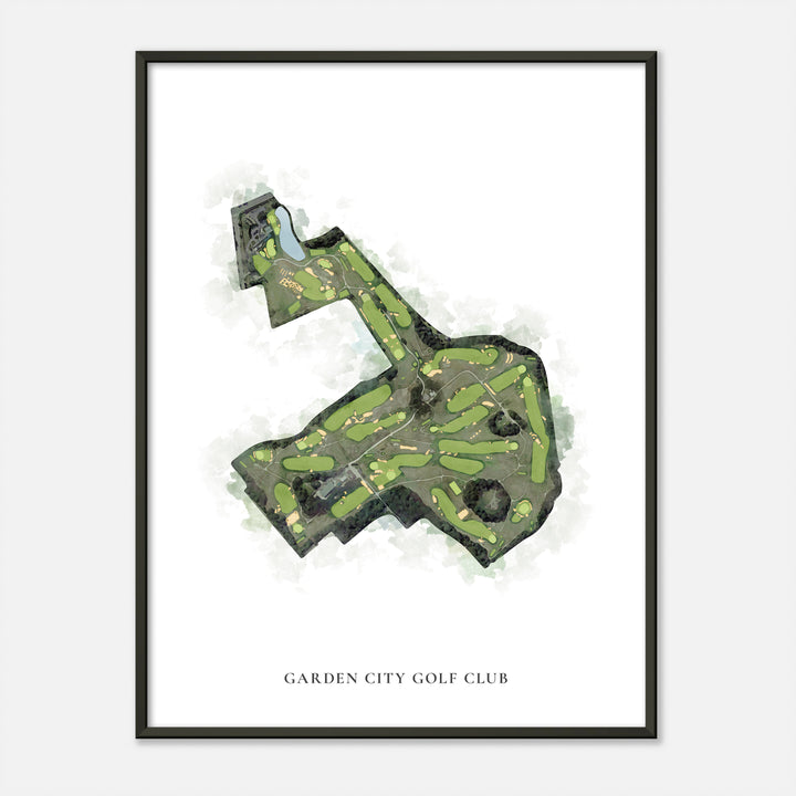 Print of Garden City Golf Club Classic Map