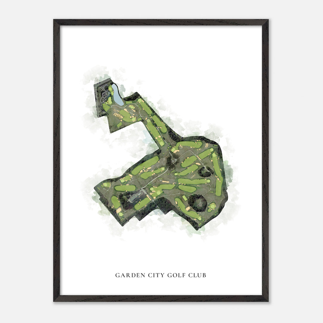 Print of Garden City Golf Club Classic Map