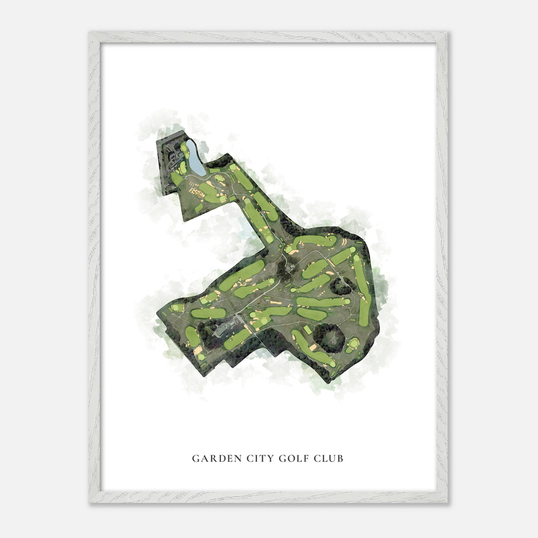Print of Garden City Golf Club Classic Map