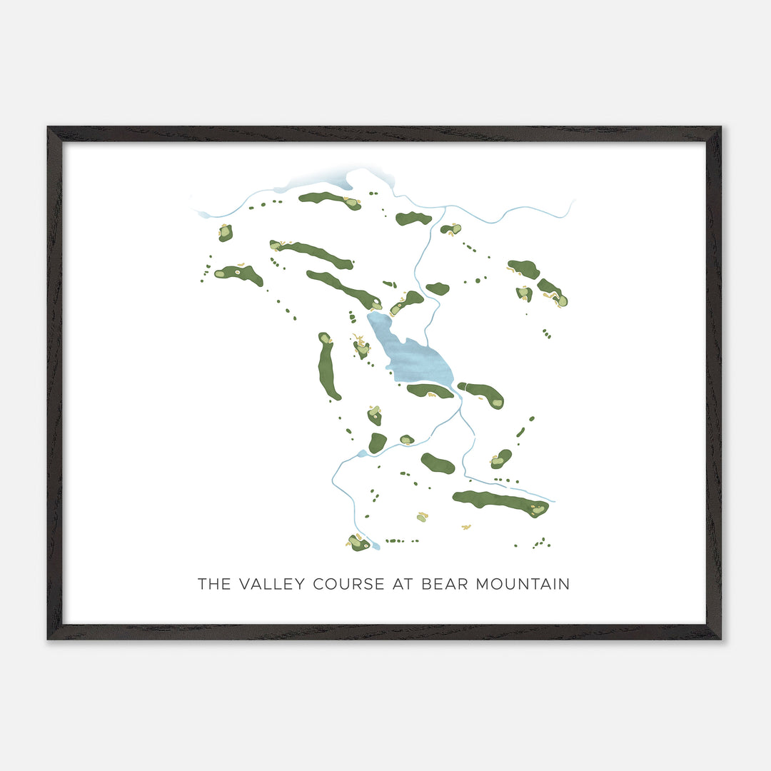 Print of The Valley Course At Bear Mountain Modern Map