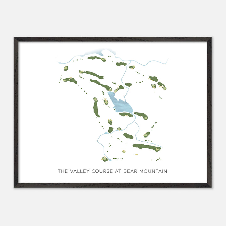 Print of The Valley Course At Bear Mountain Modern Map