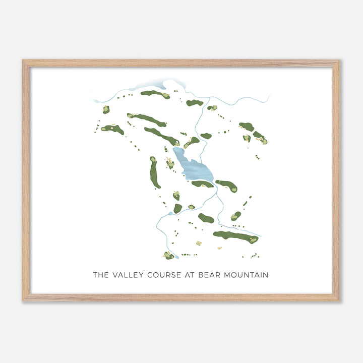 Print of The Valley Course At Bear Mountain Modern Map