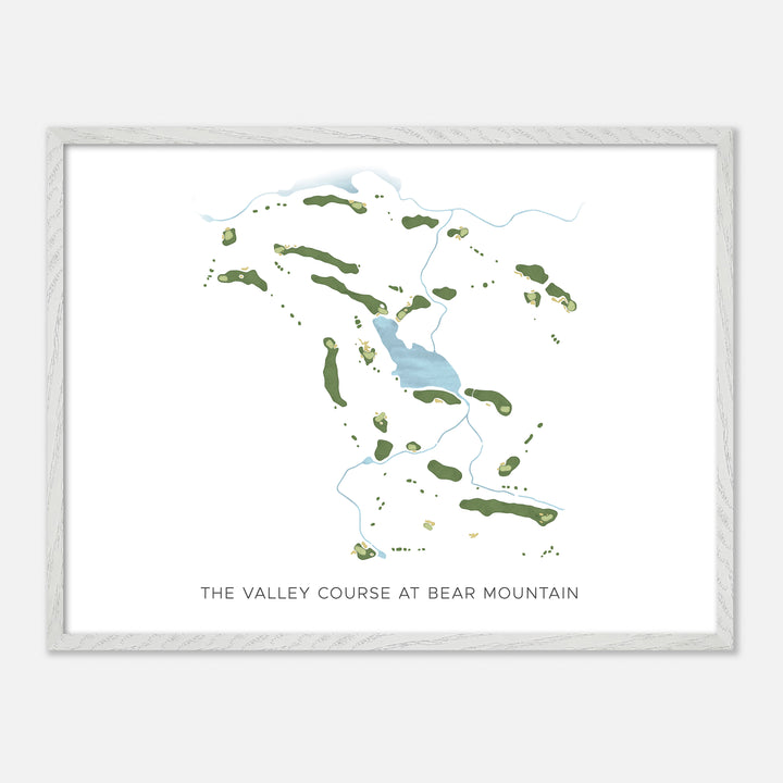 Print of The Valley Course At Bear Mountain Modern Map