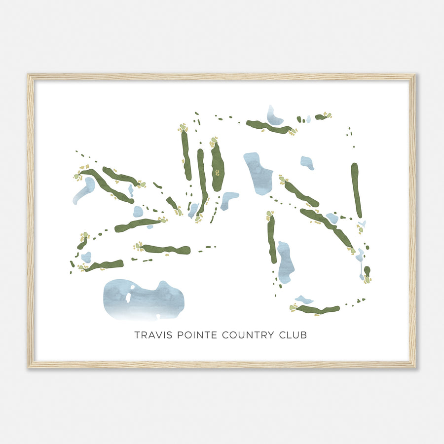 Print of Travis Pointe Country Club Modern Map
