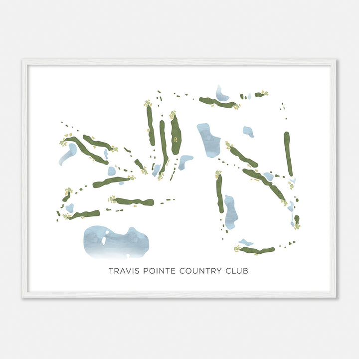 Print of Travis Pointe Country Club Modern Map