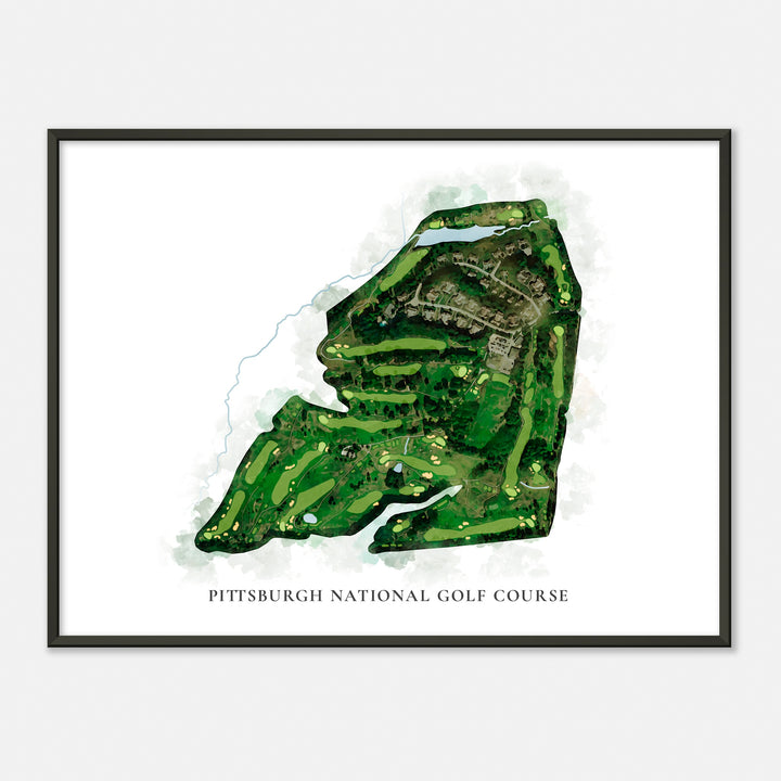Print of Pittsburgh National Golf Course Classic Map