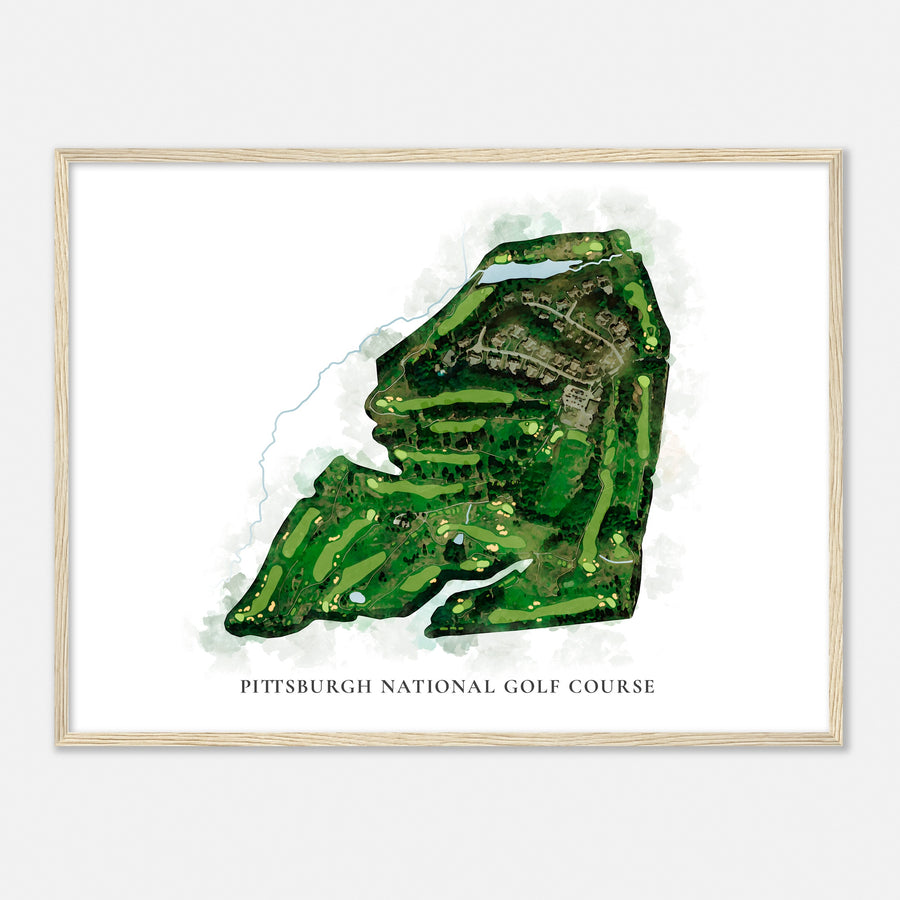 Print of Pittsburgh National Golf Course Classic Map