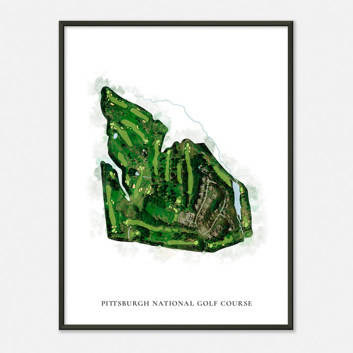 Print of Pittsburgh National Golf Course Classic Map